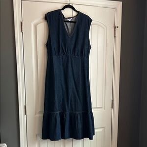 Time and Tru Dark Blue Midi Dress